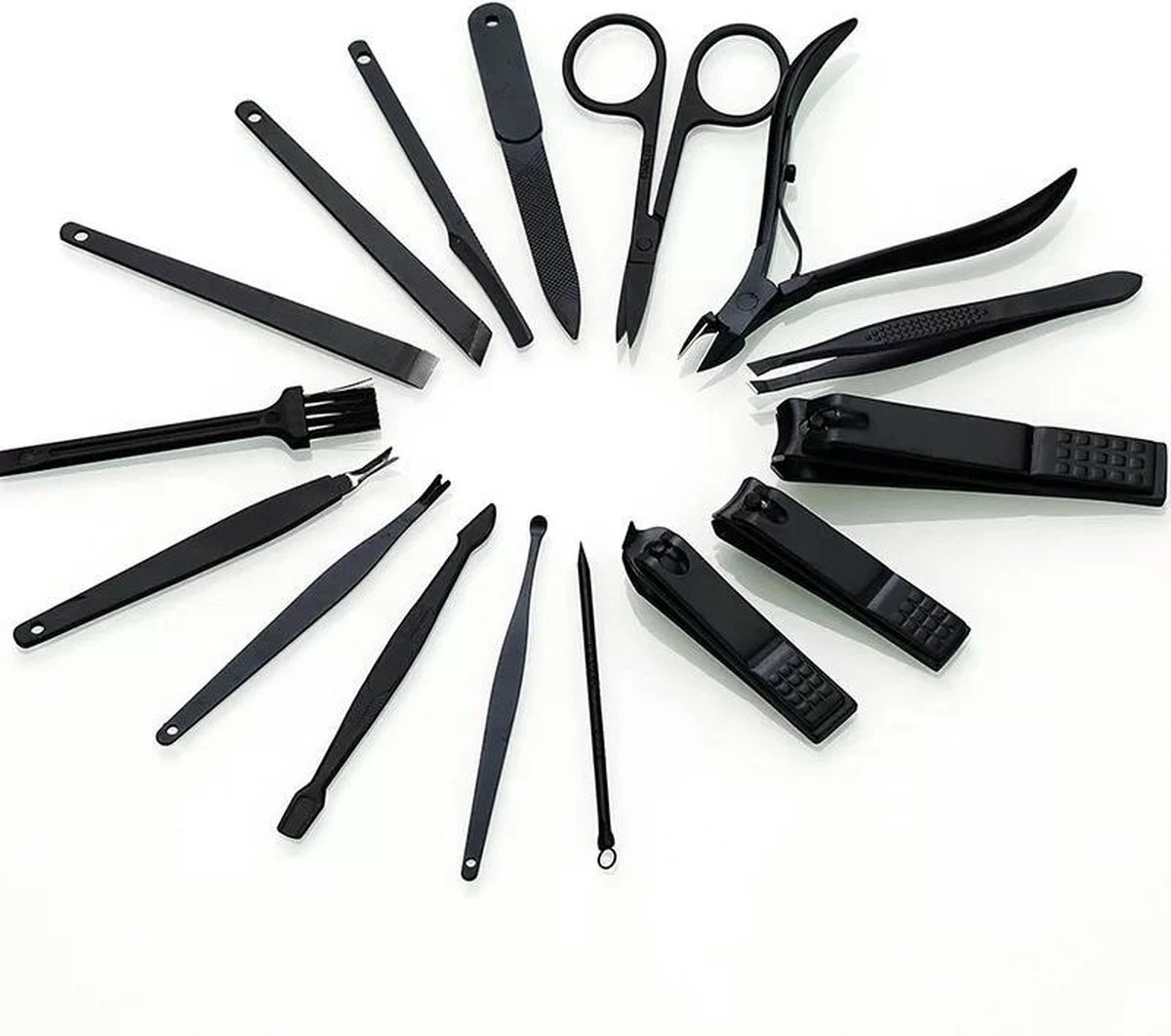 16 Delig Manicure Set Met Gezichtsmasker- Nagelset -Nagelvijl - Nagelknipper- Nagelschaar - Pincet- Manicureset Met Luxe Etui Voor Nagel 7 16 Delig Manicure Set Met Gezichtsmasker- Nagelset -Nagelvijl - Nagelknipper- Nagelschaar - Pincet- Manicureset Met Luxe Etui Voor Nagel - Afbeelding 7