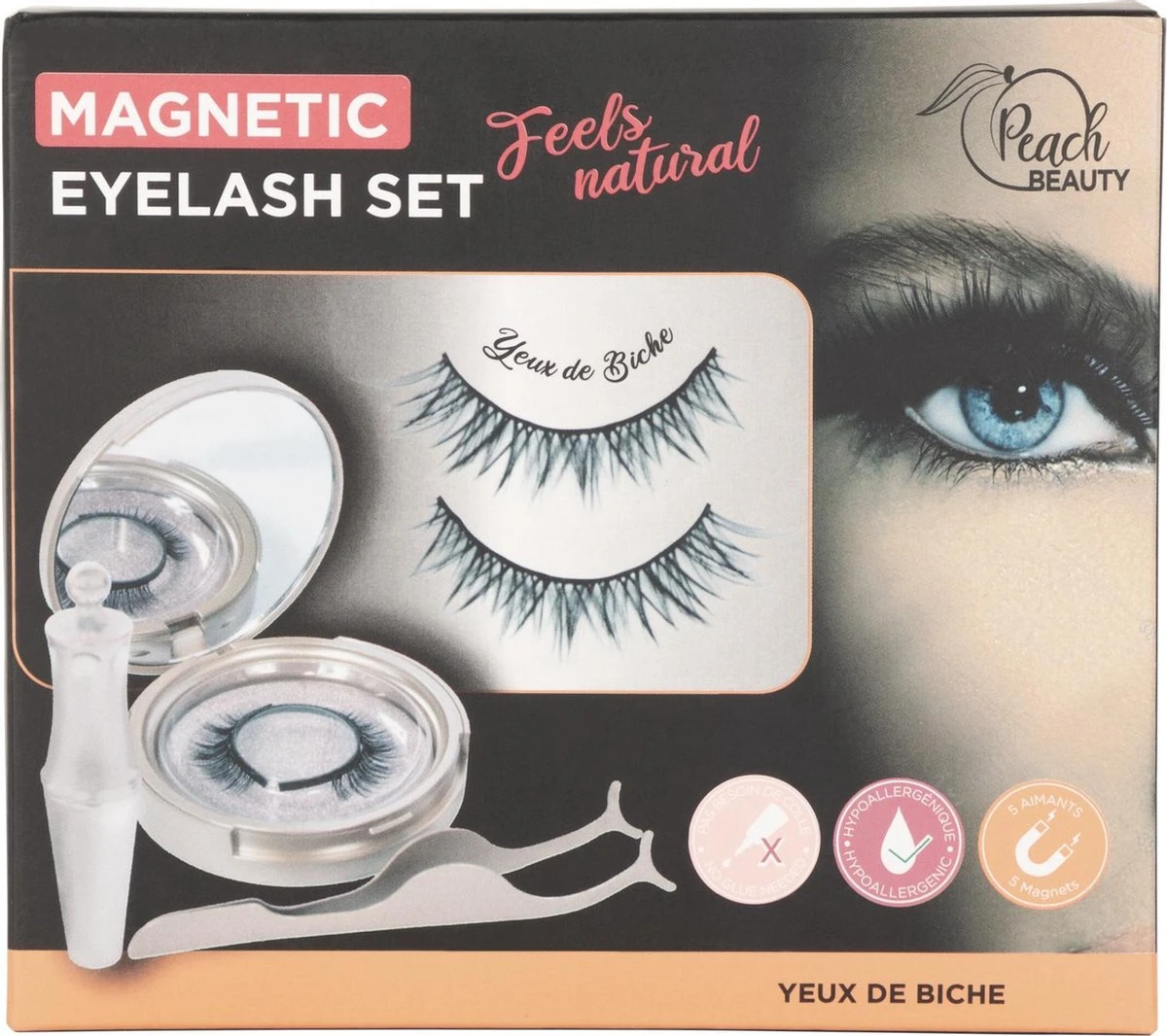 Magnetische Wimpers Set Met Eyeliner - Yeux De Biche 2 Magnetische Wimpers Set Met Eyeliner - Yeux De Biche - Afbeelding 2