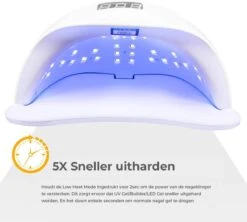 Adge - 54W LED Nageldroger Voor Gelnagels - Geschikt Voor ALLE Nagel Gellak - 36 LEDs - Met Timer 11 Adge - 54W LED Nageldroger Voor Gelnagels - Geschikt Voor ALLE Nagel Gellak - 36 LEDs - Met Timer -Glam Make-up Verkoop 1200x1078 1