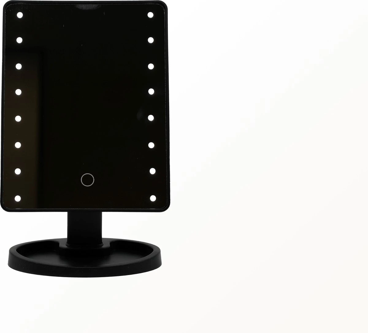 Draaibare Make-up Spiegel Met 16 Ingebouwde LED Lampjes - Zwart - Verlichting - Cosmetica - Draaibaar - Spiegel - LED - Make-up - Make-up Spiegel 5 Draaibare Make-up Spiegel Met 16 Ingebouwde LED Lampjes - Zwart - Verlichting - Cosmetica - Draaibaar - Spiegel - LED - Make-up - Make-up Spiegel - Afbeelding 5