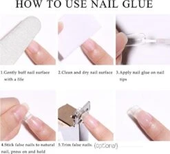 Merkloos Gel Flex 250 Nageltips Met Lijm - Transparant XXL Long Coffin Half Cover C Nail Tips- French Nail Art Acryl Nagels & Gelnagels -Hoge Kwaliteit -Glam Make-up Verkoop 1200x1089 1