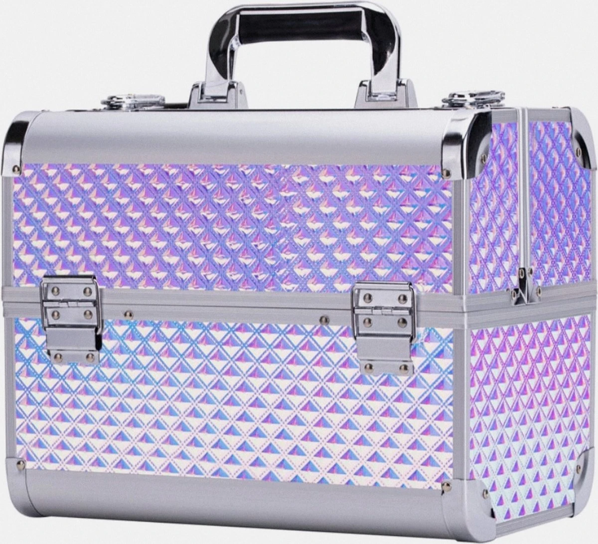 Merkloos Luxe Cosmeticakoffer, Make-up Koffer, Nagel Koffer, Visagie Koffer 32x21x26 1 Merkloos Luxe Cosmeticakoffer, Make-up Koffer, Nagel Koffer, Visagie Koffer 32x21x26