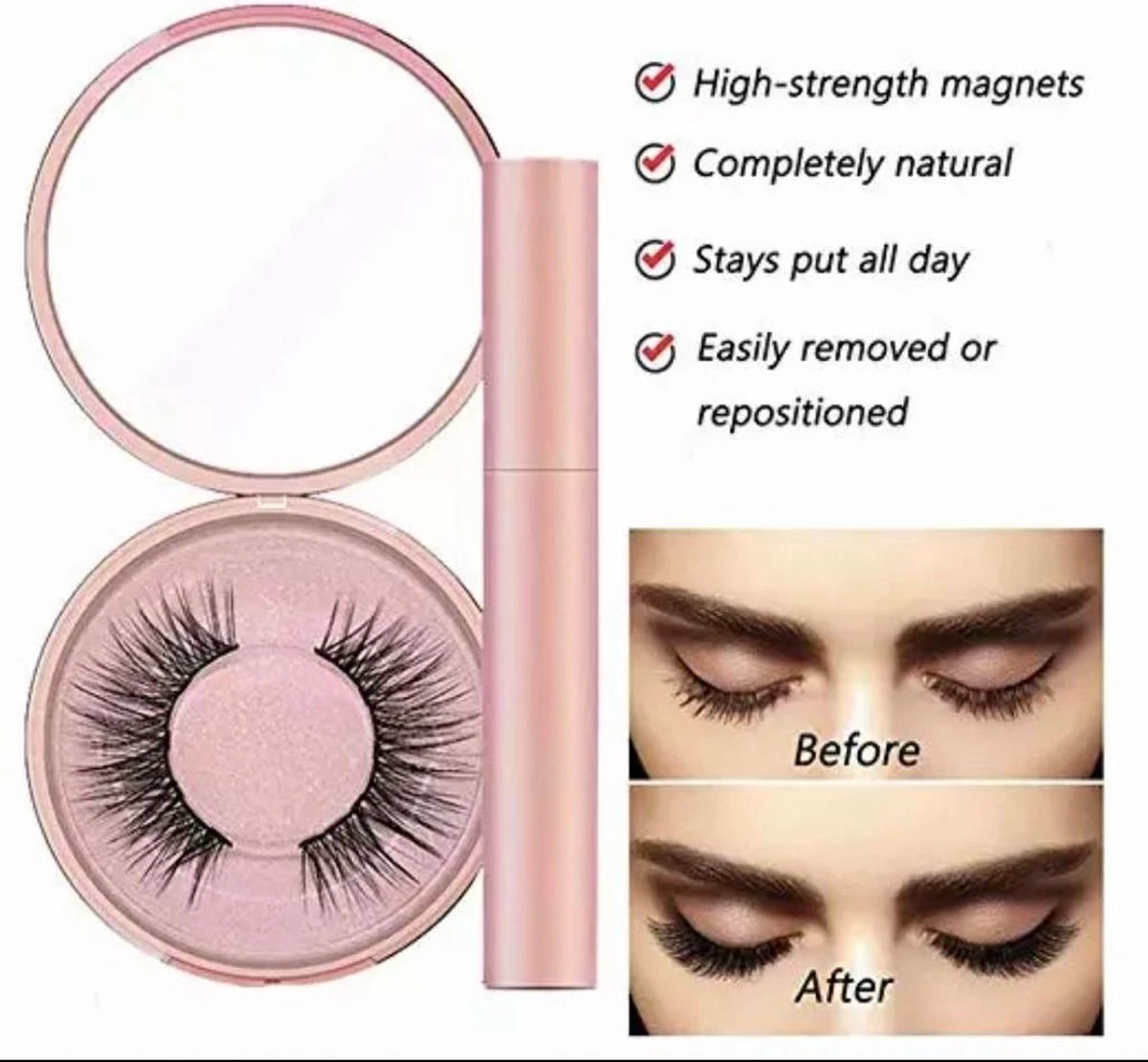 Diamond | M5 Bekend Van TikTok | GRATIS Spiegeldoosje | Magnetische Wimpers Met Eyeliner | Nep Wimpers | Magnetic Eyelashes | HERBRUIKBAAR | CADEAU 11 Diamond | M5 Bekend Van TikTok | GRATIS Spiegeldoosje | Magnetische Wimpers Met Eyeliner | Nep Wimpers | Magnetic Eyelashes | HERBRUIKBAAR | CADEAU - Afbeelding 11