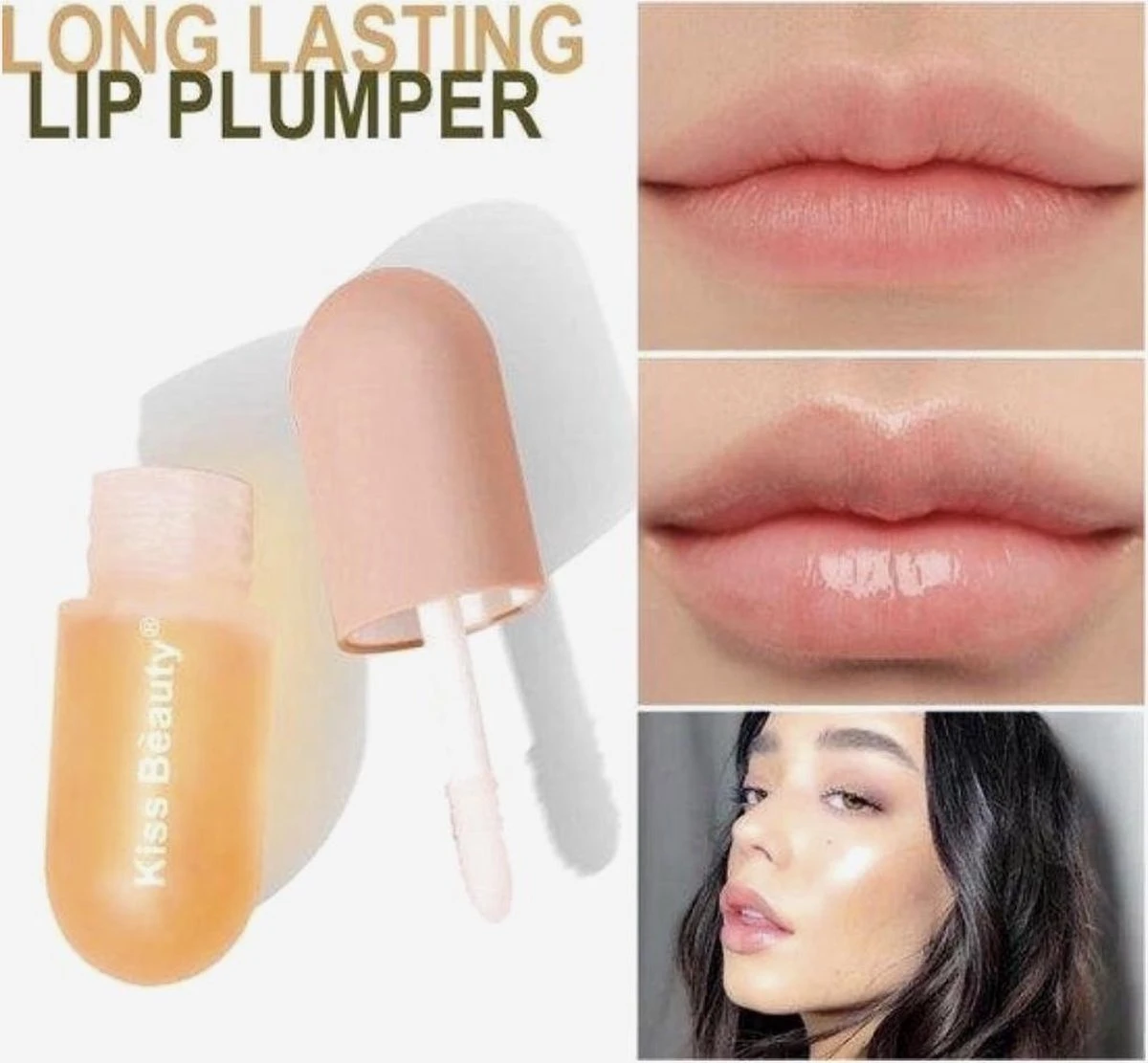 Natuurlijke Lip Plumper| Gember Extract & Vitamine E - Vollere Lippen - Lip Care - Lip Filler - Full Lips - Volume Van Je Lippen- Herstellende Lippen- Lipgloss Intense- Lip Maximizer - Mint Extract & Vitamine E- Selfcare - Extreme Lipgloss 2 Natuurlijke Lip Plumper| Gember Extract & Vitamine E - Vollere Lippen - Lip Care - Lip Filler - Full Lips - Volume Van Je Lippen- Herstellende Lippen- Lipgloss Intense- Lip Maximizer - Mint Extract & Vitamine E- Selfcare - Extreme Lipgloss - Afbeelding 2