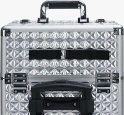 Beauty Koffer Zilver | Beautycase / Beautykoffer / Trolley Van Aluminium - 8 Wielen - Kapper Koffer - Tattoo Koffer - Nagel Koffer - Make-up Koffer -Glam Make-up Verkoop 1200x1114 8
