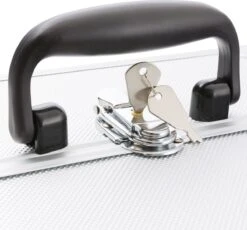 AREBOS Cosmetica Koffer - Beauty Case - Cosmetica Trolley - 15 L - Zilber -Glam Make-up Verkoop 1200x1116 10