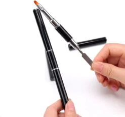 Nagel Polygel Tool - Gel Penseel - Nail Poly Gel Tool - 2 In 1 Kwast Met Spatel -Glam Make-up Verkoop 1200x1119