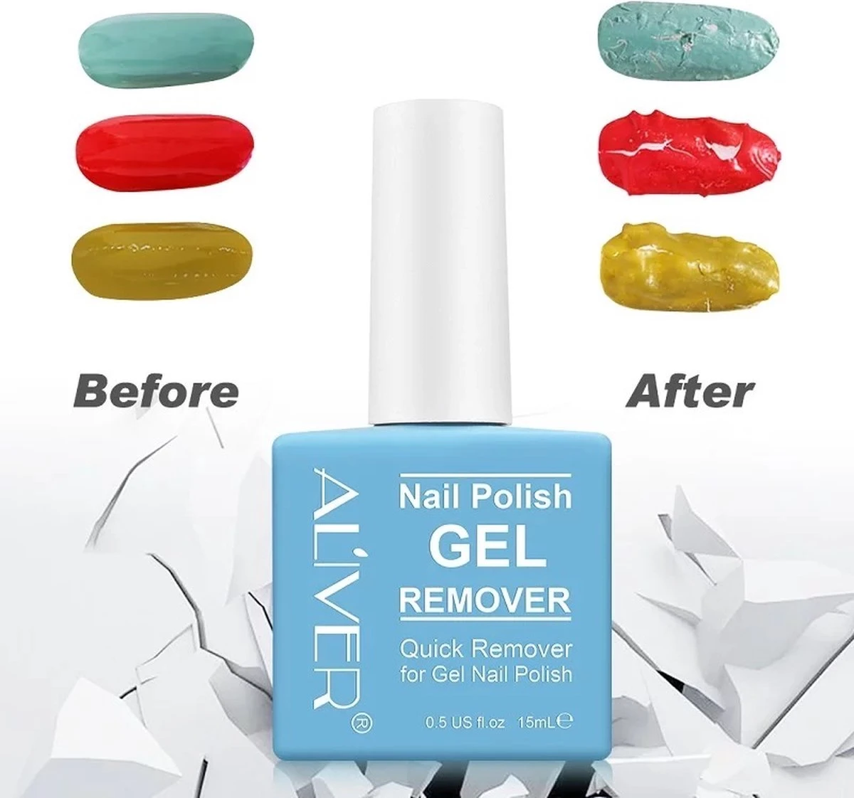 Gellak Remover - Magic Remover - Nagellak Remover - Magic Soak Off Nailpolish Remover - Gellak Verwijderen - Gellak Cleaner - 2 Gellak Remover - Magic Remover - Nagellak Remover - Magic Soak Off Nailpolish Remover - Gellak Verwijderen - Gellak Cleaner - - Afbeelding 2