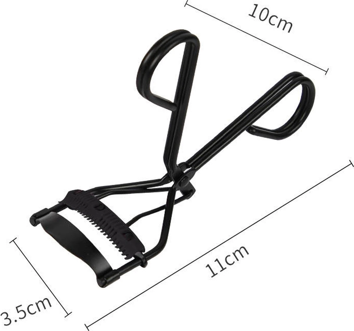 INTER-ESQUE® Wimperkruller - Eyelash Curler + 3x Gratis Extra Siliconen Pad & 3x Extra Kam - Zwart 7 INTER-ESQUE® Wimperkruller - Eyelash Curler + 3x Gratis Extra Siliconen Pad & 3x Extra Kam - Zwart - Afbeelding 7