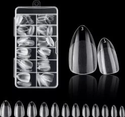 Royala 104 - Rounded Half Frosted - Full Cover - Nageltips - Nepnagels - Plaknagels - In Assortimentsbox - 120 Stuks 12 Maten - Voor Gellak Acrylnagellak En PolyGel Nagels - Royala Frosted Tips Line -Glam Make-up Verkoop 1200x1126 4