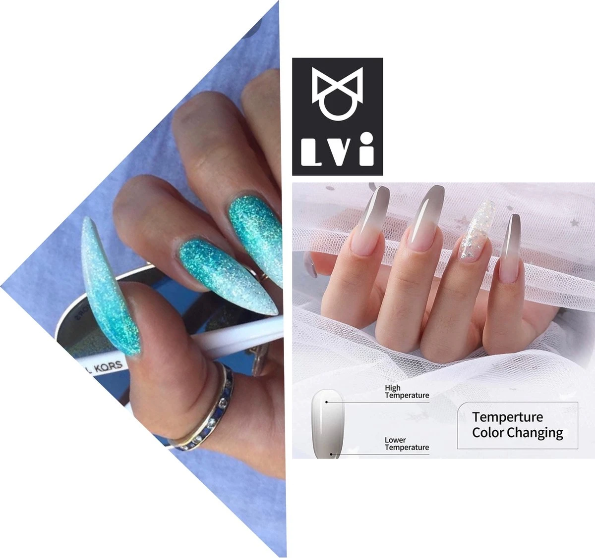 Elvi Polygel Starterskit -Complete Set Inc. USB UV/Led Mini Lamp-6x15g Polygel Kleuren Blauw - Nagelverlenging Polyacryl UV Nagellak-Quick Extension Temperature Color Changing Gel Blue Green 6 Elvi Polygel Starterskit -Complete Set Inc. USB UV/Led Mini Lamp-6x15g Polygel Kleuren Blauw - Nagelverlenging Polyacryl UV Nagellak-Quick Extension Temperature Color Changing Gel Blue Green - Afbeelding 6