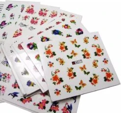 Pakket Van 50 Vellen Met Water Transfer Stickers / Decals - Sparkolia Nagel Styling - Nail Art Velletjes - Nagelstickers -Glam Make-up Verkoop 1200x1127 5