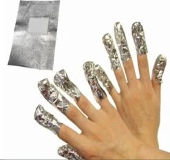 100 Stuks Gellak Remover Pads Aluminiumfolie / Gel Nagel Lak Nagellak Verwijderaar / Soak Off Remove Verwijderen