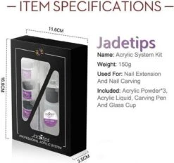 Acrylnagels Set | Nail Art | Liquid MMA Free | Wit, Roze & Transparant -Glam Make-up Verkoop 1200x1129 4