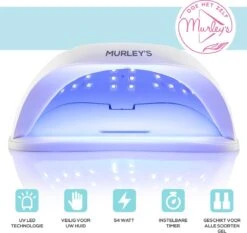 Murley’s Pro Dual Nagellamp Gellak Nageldroger - UV LED Nagel Lamp - 54 Watt - 36 LED’s -Glam Make-up Verkoop 1200x1134 2