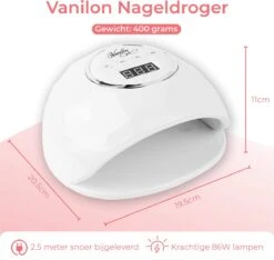 Vanilon UV Lamp Gelnagels - Gellak Nagel Droger - 86W LED - 2,5 Meter Snoer -Glam Make-up Verkoop 1200x1138 6