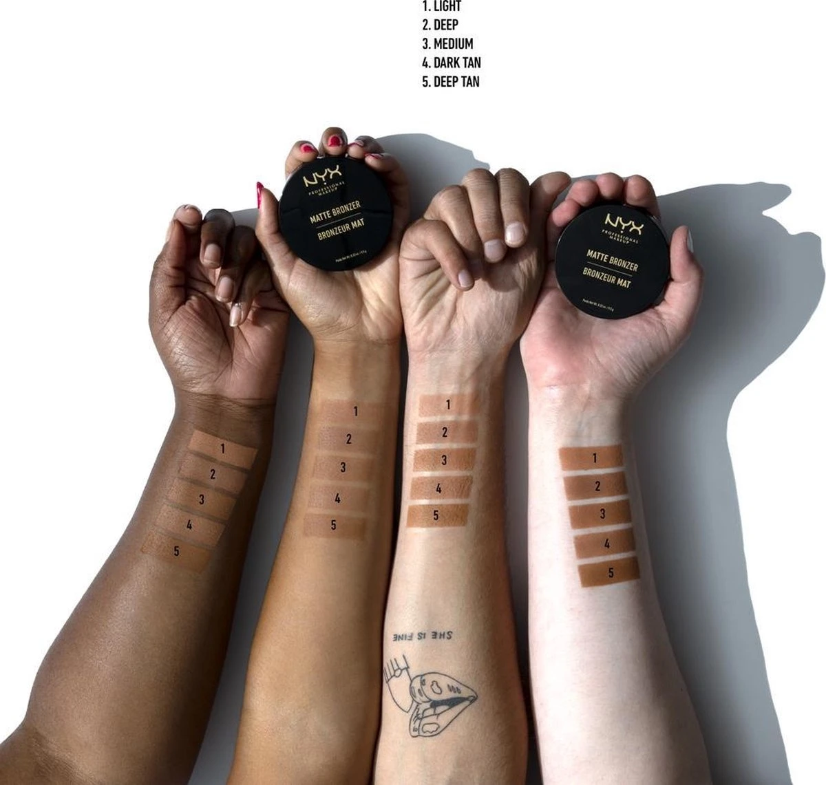 NYX Professional Makeup Matte Bronzer - Light MBB01 - Bronzer - 9,5 Gr 2 NYX Professional Makeup Matte Bronzer - Light MBB01 - Bronzer - 9,5 Gr - Afbeelding 2