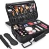 Cosmetica Koffer - Make-up Koffer Met Verstelbare Vakken - Visagie En Nagelstyliste Beauty Koffer - 40x30x14CM