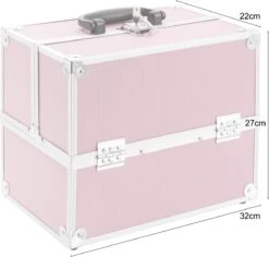 AREBOS Cosmeticakoffer Beauty Case Multikoffer 15 L Roze 22 AREBOS Cosmeticakoffer Beauty Case Multikoffer 15 L Roze -Glam Make-up Verkoop 1200x1145 9