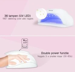 LifeGoods Nageldroger - Voor Gelnagels - 36 LED's - 54W -Glam Make-up Verkoop 1200x1146 1
