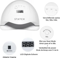 Statch LED Nageldroger Voor Gelnagels - Inclusief Bewegingssensor En Timer – 36LED Lampen- LCD Display -Glam Make-up Verkoop 1200x1148 7