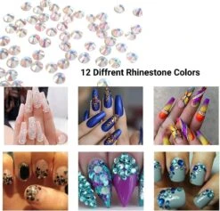 GUAPÀ® Nail Art Rhinestones | 12 Diverse Kleuren Diamantjes | Nagel Diamantjes | Nagelsteentjes | Nagel Versiering En Decoratie | Nagelstickers | Ook Geschikt Voor Acrylic, Gellak, Gel En Polygel Nagels | Nail Art -Glam Make-up Verkoop 1200x1149 2