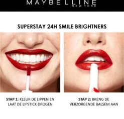 Maybelline SuperStay 24H Smile Brighters Lippenstift - 860 Crisp Magenta - Roze - Langhoudend -Glam Make-up Verkoop 1200x1150 11