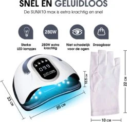 UV Lamp Gelnagels - 280 Watt - Gellak Lamp - Nagellamp - Nageldroger -Glam Make-up Verkoop 1200x1154 1