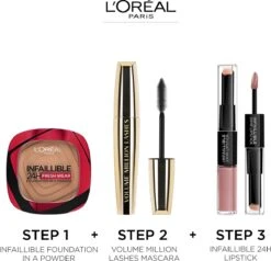 L’Oréal Paris Infaillible 24h Fresh Wear Powder Foundation - 220 Sand -Glam Make-up Verkoop 1200x1155 7