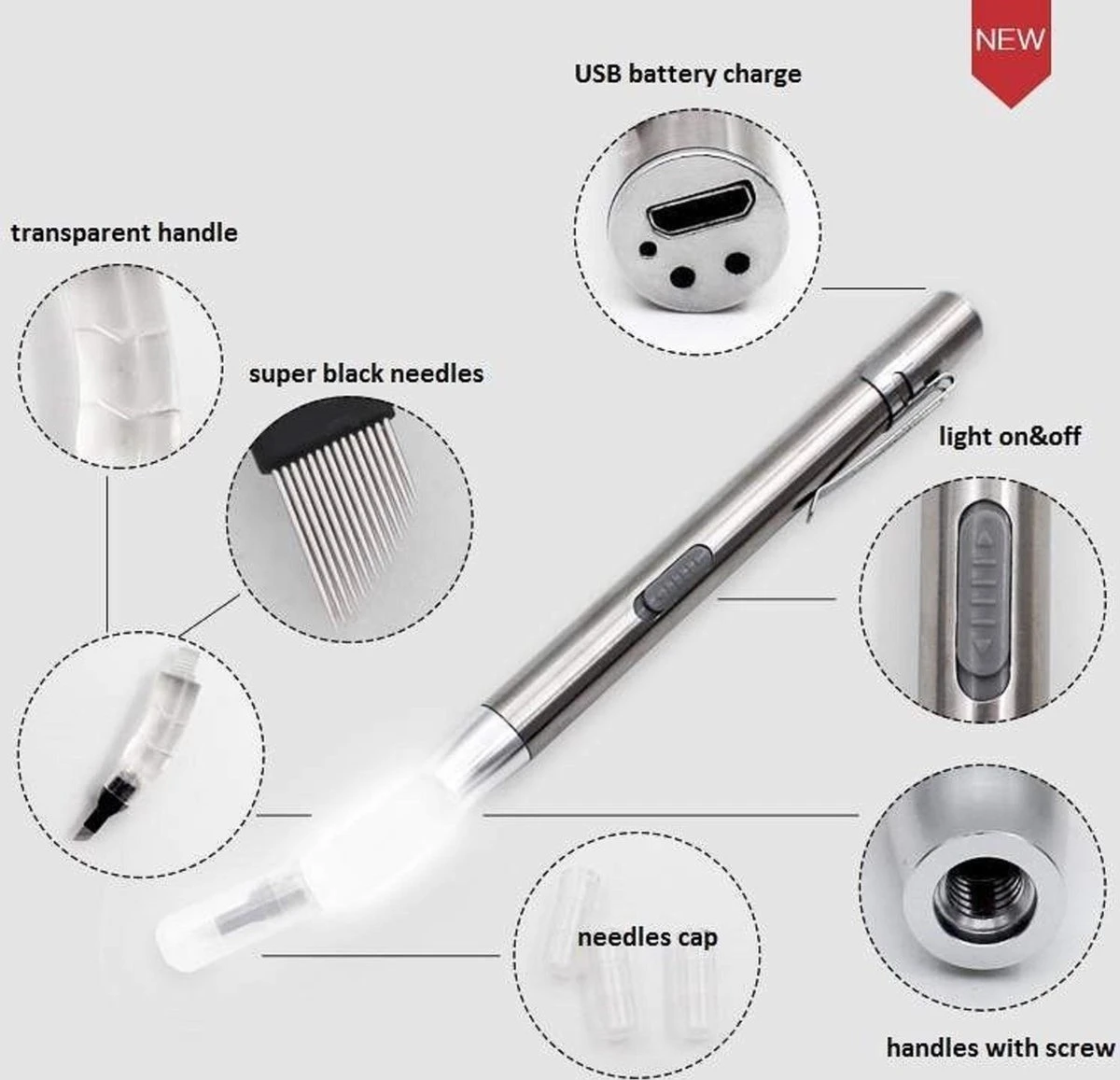 Microblading Pen Met Led Verlichting – Microblading Pen – Microblade Houder Met LED Lamp - Wenkbrauw Microblading Pen - Eyebrow Tattoo Pen - 3D- Hoge Kwaliteit – Herbruikbaar. 4 Microblading Pen Met Led Verlichting – Microblading Pen – Microblade Houder Met LED Lamp - Wenkbrauw Microblading Pen - Eyebrow Tattoo Pen - 3D- Hoge Kwaliteit – Herbruikbaar. - Afbeelding 4