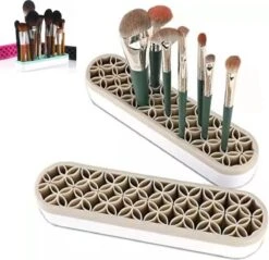 Make Up Organizer - Grijs - Make Up Holder - Kwasten Organizer - Make Up Houder - Nagellak/Lipstick Organizer - Lippenstift Houder - Siliconen -Glam Make-up Verkoop 1200x1161 8