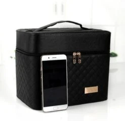 Confibel Make Up Koffer - Uitklapbaar - 5 Opbergbakken - Met Spiegel - Zwart 20 Confibel Make Up Koffer - Uitklapbaar - 5 Opbergbakken - Met Spiegel - Zwart -Glam Make-up Verkoop 1200x1167 61