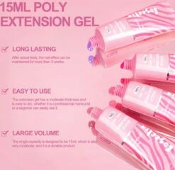Polygel- 6 KLEUREN SET - 15 ML - Polygel Kit - Polygel Nagels - Polygel Kleuren -Glam Make-up Verkoop 1200x1168 2