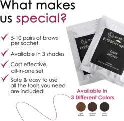 Marie-José & Co Henna Wenkbrauwverf Donkerbruin - Complete Henna Brows Kit - Tattoo Brow Set Voor 20 Paar Wenkbrauwen -Glam Make-up Verkoop 1200x1172 17