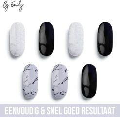 By Emily - Nagel Wrap - Classic Chique | 14 Stickers Per Vel | Nail Wrap | Nail Art | Trendy | Design | Nagellakvrij | Eenvoudig | Nagel Art | Nagel Wrap | Nagel Stickers | Folie | Zelfklevend | Sjablonen -Glam Make-up Verkoop 1200x1173 8