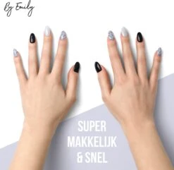 By Emily - Nagel Wrap - Classic Chique | 14 Stickers Per Vel | Nail Wrap | Nail Art | Trendy | Design | Nagellakvrij | Eenvoudig | Nagel Art | Nagel Wrap | Nagel Stickers | Folie | Zelfklevend | Sjablonen -Glam Make-up Verkoop 1200x1173 9