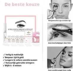 Mimlo Professionele Wimper & Wenkbrauw Lifting Set - Lash Lift Kit - Wimperlifting Set - Browlift - Permanente Wimper Kruller - Lash & Brow Lift Kit -Glam Make-up Verkoop 1200x1176 13