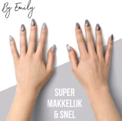 By Emily - Nagel Wrap - White Marble | 16 Stickers | Nail Wrap | Nail Art | Trendy | Design | Nagellakvrij | Eenvoudig | Nagel Wrap | Nagel Stickers | Folie | Zelfklevend | Sjablonen -Glam Make-up Verkoop 1200x1180 19
