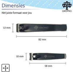 Gropro Nagelknippers - Zwart - Nagelknipper Set - Nagelknipper Groot En Klein 10 Gropro Nagelknippers - Zwart - Nagelknipper Set - Nagelknipper Groot En Klein -Glam Make-up Verkoop 1200x1180