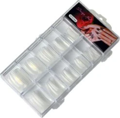 Merkloos Design Nail Nageltips Set - Transparant - 100 Stuks