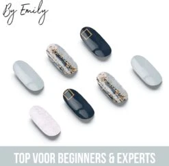 By Emily - Nagel Wrap - Classic Teal | 14 Stickers Per Vel | Nail Wrap | Nail Art | Trendy | Design | Nagellakvrij | Eenvoudig | Nagel Art | Nagel Wrap | Nagel Stickers | Folie | Zelfklevend | Sjablonen -Glam Make-up Verkoop 1200x1180 7