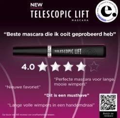 L'Oréal Paris Telescopic Lift Mascara – Zwart - Mascara Voor Lange, Gelifte Wimpers En Volume – 9,9ML -Glam Make-up Verkoop 1200x1181 26