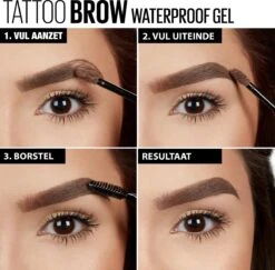 Maybelline Tattoo Brow Waterproof Wenkbrauwgel - 01 Blond -Glam Make-up Verkoop 1200x1182 13