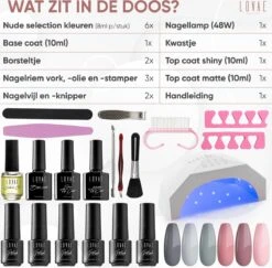 Gellak Starterspakket - Gellak - Gel Nagellak - Gellak Set - 6x8ML Kleuren - Nude Edition - Gellac - Nude Kleuren -Glam Make-up Verkoop 1200x1182