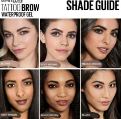 Maybelline Tattoo Brow Waterproof Wenkbrauwgel - 01 Blond -Glam Make-up Verkoop 1200x1183 15