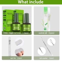 Magic Soak Off Nailpolish Remover - Magische Gellak Remover - 2 X 15 Ml!!! - Inclusief Nagelvijl, Bokkepootje En Olie - Nagellak Verwijderaar - Gellak Remover - -Glam Make-up Verkoop 1200x1186