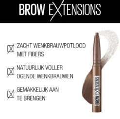 Maybelline Brow Extensions - 06 Deep Brown - Bruin Wenkbrauwpotlood - 10.5 Gr -Glam Make-up Verkoop 1200x1188 16
