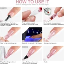 Polygel- 6 KLEUREN SET - 15 ML - Polygel Kit - Polygel Nagels - Polygel Kleuren -Glam Make-up Verkoop 1200x1190 1