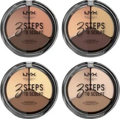 NYX Professional Makeup 3 Steps To Sculpt Face Sculpting Palette - Light 3STS02 - Highlighter En Contouring Make-up - 15 Gr 9 NYX Professional Makeup 3 Steps To Sculpt Face Sculpting Palette - Light 3STS02 - Highlighter En Contouring Make-up - 15 Gr -Glam Make-up Verkoop 1200x1192 14