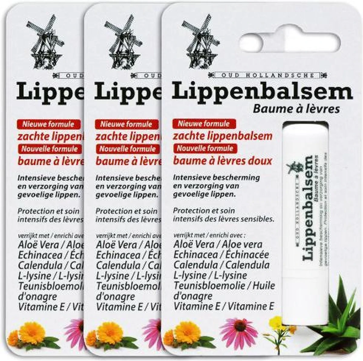 Oud Hollandsche Lippenbalsem /Lippenbalsem/calendula/echinacea/lysine/aloe/aloevera/aloe Vera/teunisbloem/vitamine E/droge Lippen/lipblaasjes/gesprongen Lippen 1 Oud Hollandsche Lippenbalsem /Lippenbalsem/calendula/echinacea/lysine/aloe/aloevera/aloe Vera/teunisbloem/vitamine E/droge Lippen/lipblaasjes/gesprongen Lippen